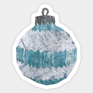 Bauble - Blue striped Sticker